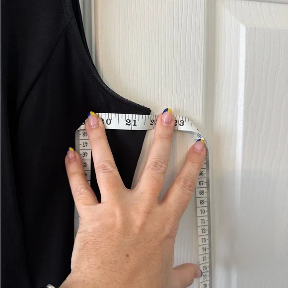 New York & Company Black Dress with White Hem, NWOT, size XL - Picture 3 of 5